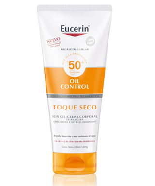 EUCERIN Sun Oil Control Corporal Gel-Crema Toque Seco FPS 50+ 200ML