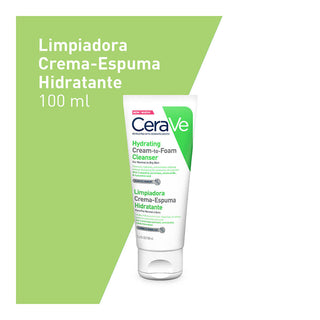 Cerave Limpiadora Crema-Espuma Hidratante Piel Normal a Seca 100ml ó 236ml